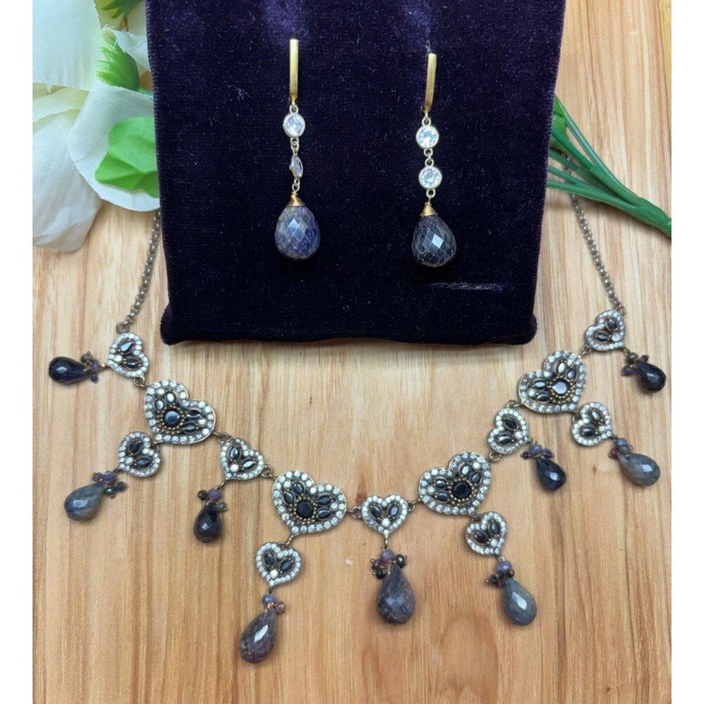 925 Sterling Silver Turkish Vintage Jewelry Set for Women,NEW,Antique,Handmade - Picture 4 of 8
